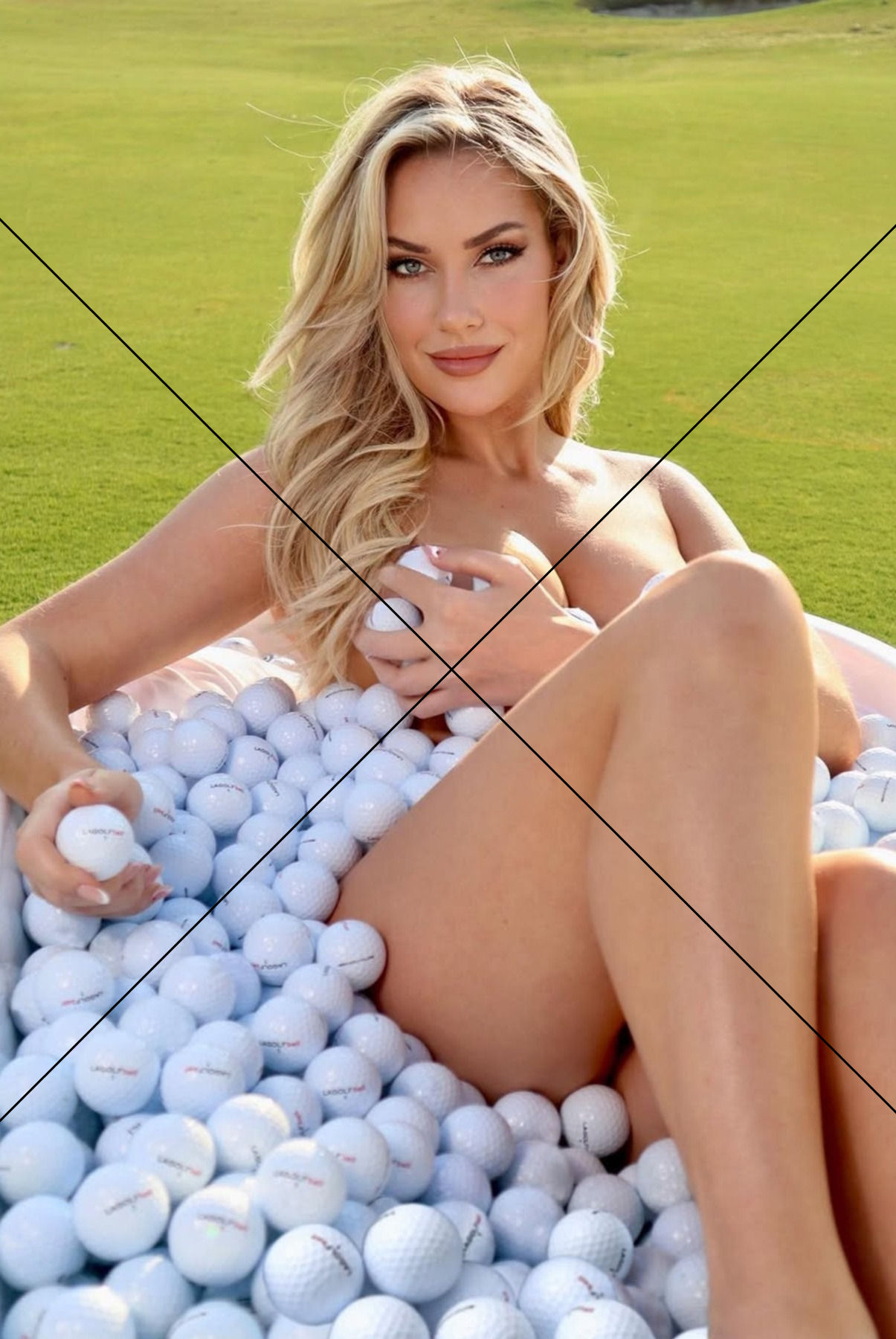 Paige Spiranac Nude Golf Ball Bath Photo – Iconic Print 6" x 4