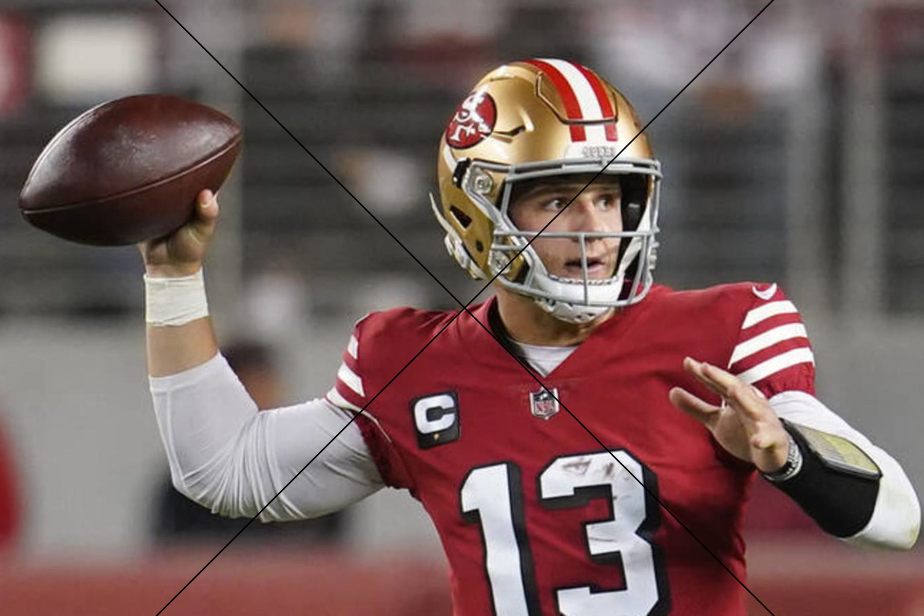 Brock Purdy Passing Under Pressure – San Francisco 49ers QB #13 Print 6" x 4