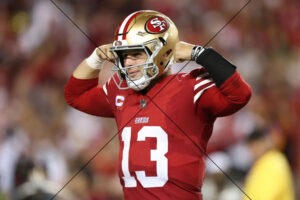 Brock Purdy Flexing – 49ers Quarterback Shows Game Day Passion Print 6" x 4