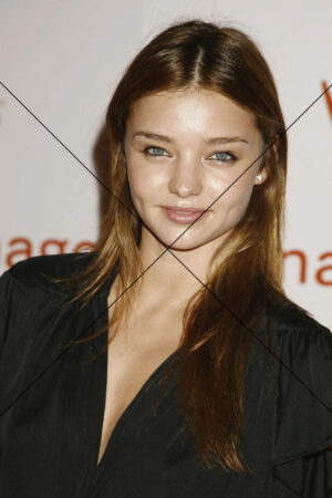 Miranda Kerr Natural Look with Long Brown Hair in Black Top Photo Print 6"x4"