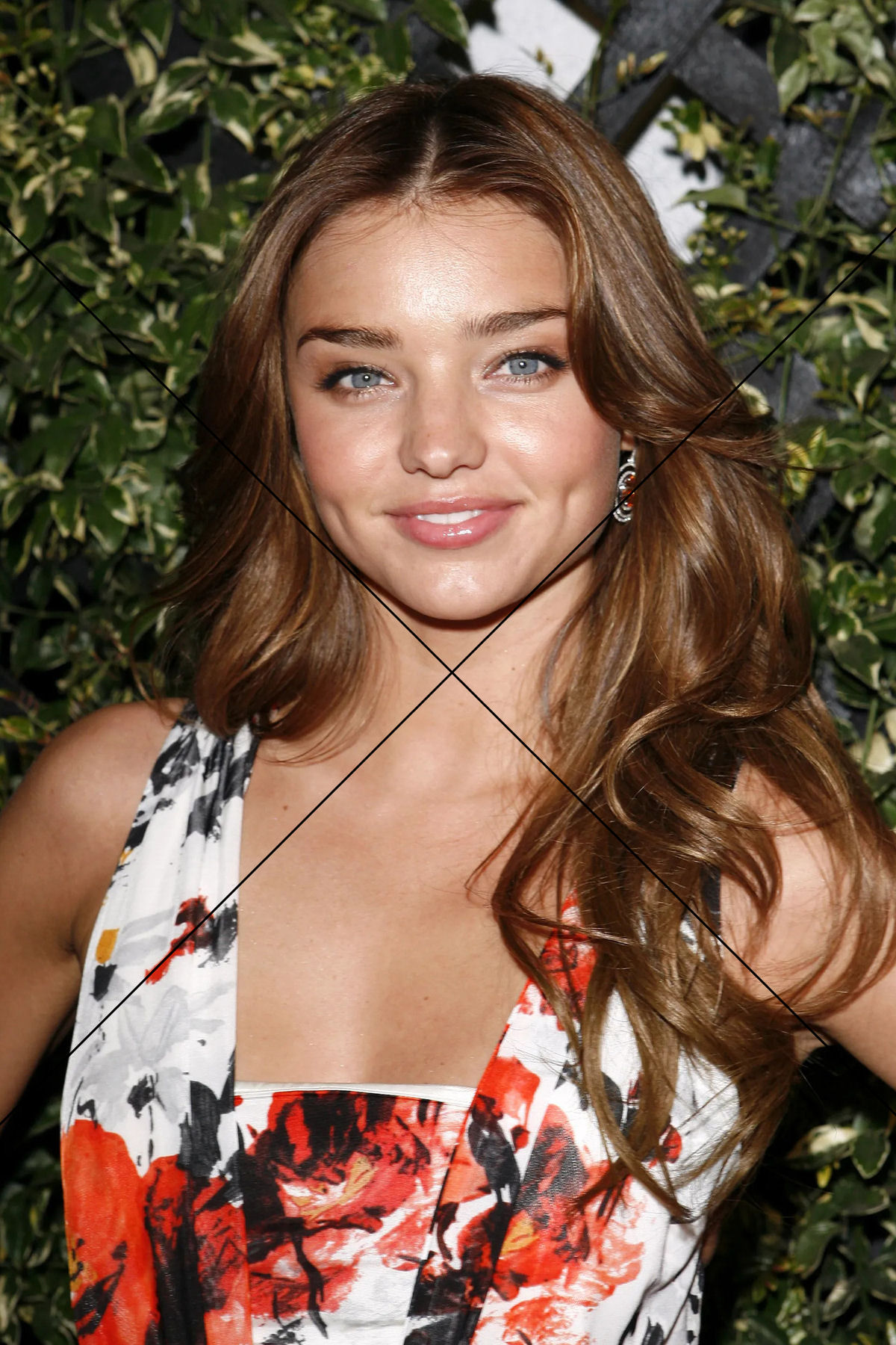 Miranda Kerr Smiling in Floral Dress at Garden Party Photo Print 6"x4"