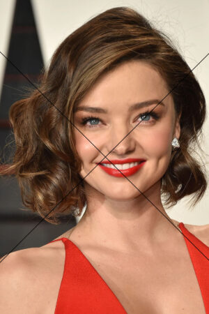 Miranda Kerr – Glamorous in Classic Red with Vintage Curls Photo Print 6"x4"