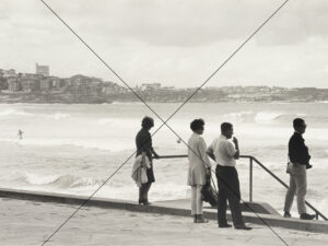 Manly Beach Scene – May 1967 (Ocean Watchers) Photo Print - 6" x 8"