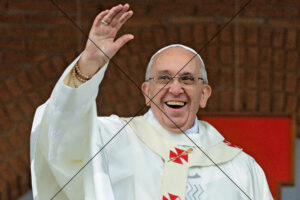 Joyful Pope Francis Waving to the Crowd Photo Print 6"x4"
