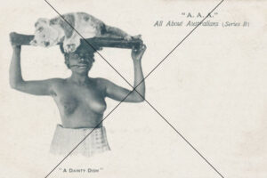 Aboriginal Woman with Koala – Early Hunting Practices Photo Print 6"x4"