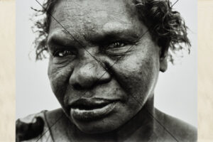 Elder Aboriginal Woman – Close-Up Portrait with Wisdom Photo Print 6"x4"