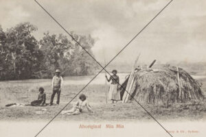 Aboriginal Family Beside a Mia Mia, 1900's Photo Print 6"x4"