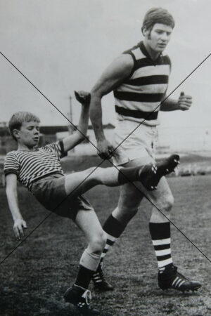 John Newman – Geelong’s High Flyer With Youngster Photo Print 6"x4"