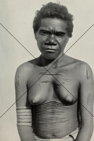 Australian Aboriginal Woman with Scarification – 6"x4" Photo Print