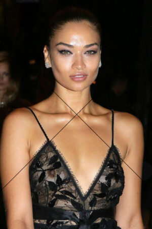 Shanina Shaik in Lace Black Dress – 6"x4" Photo Print