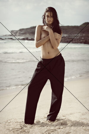 Shanina Shaik Beach Confidence – 6"x4" Photo Print