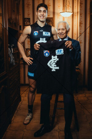 Adam Cerra and Past Star Syd Jackson Photo Print 6" x 4"