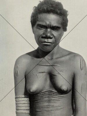 Australian Aboriginal Woman With Decorative Scars Photo Print 6" x 8"