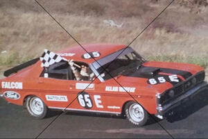 Allan Moffat Victory Lap Waving Flag 1971 Photo Print 6" x 4"