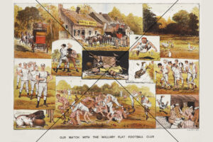 Wallaby Flat Rugby Match Cartoon Print Photo Print 6" x 4"