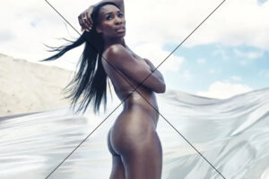 Venus Williams - Glistening Nude With Flowing Hair Photo Print 6" x 4"