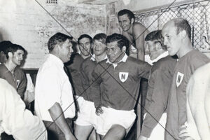 Harry Bath Addresses His Newtown Team Inside Henson Park Dressing Rooms In 1970 Photo Print 6" x 4"