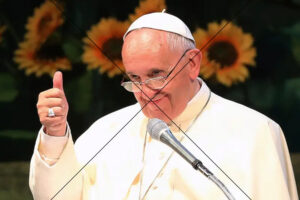 Pope Francis Gives Thumbs Up At Microphone Photo Print 6" x 4"