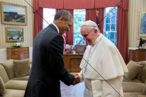Pope Francis Meeting President Obama Photo Print 6" x 4"