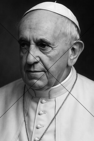 Pope Francis Portrait In Thoughtful Pose Photo Print 6" x 4"