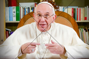 Pope Francis Speaking From His Library Photo Print 6" x 4"