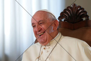 Pope Francis Laughing During Interview Photo Print 6" x 4"