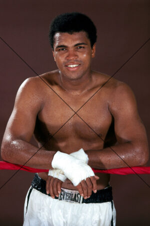 Muhammad Ali Posing on the Ropes Photo Print 6" x 4"
