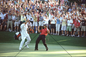 Tiger Woods Celebrates 2005 Masters Win Photo Print 6" x 4"