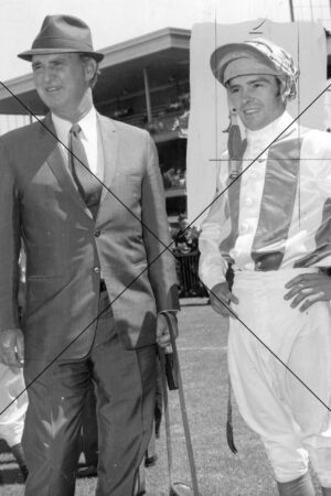 Colin Hayes And Jockey John Stocker 1970 Photo Print 6" x 4"