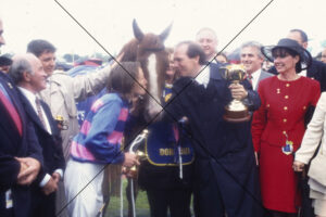 Damien Oliver Kisses Doriemus After 1995 Cup Win Photo Print 6" x 4"