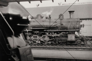 Steam Locomotive at Freight Depot Photo Print 6" x 4"
