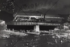 Norfolk and Western Steam Train at Night Photo Print 6" x 4"
