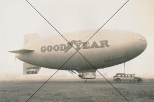 Goodyear Blimp Mayflower on Ground Photo Print 6" x 4"