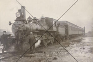 Steam Locomotive 202 with Passenger Cars Photo Print 6" x 4"