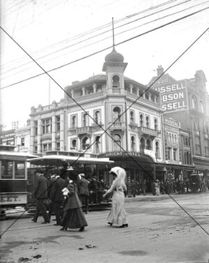 Bourke and Swanston Streets Melbourne 1895 Photo Print 6" x 4"