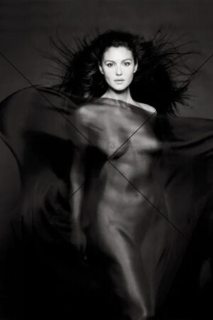 Monica Bellucci Silky Veil Nude Artistic Shot Photo Print 6" x 4"