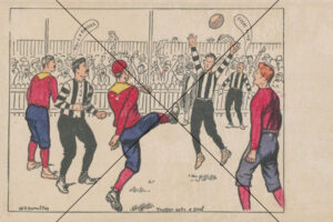 W.R.Hamilton Victorian Football Postcard Fitzroy v Collingwood Photo Print 6" x 4"