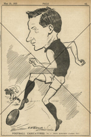 Bert Boromeo Football Caricature 1922 Pals Photo Print 6" x 4"