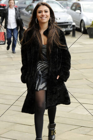 Gabriella Cilmi Walking In Coat And Dress On Street Photo Print 6" x 4"