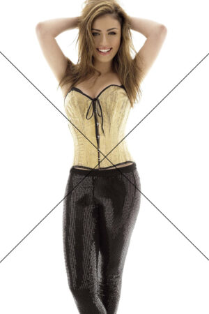 Gabriella Cilmi In Gold Corset And Black Sequin Pants Photo Print 6" x 4"