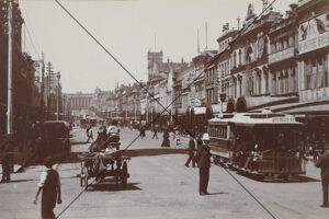 Bourke Street Melbourne with Spencer St Tram Photo Print 6" x 4"
