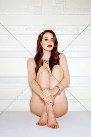Lana Del Rey Nude Pose with Jewelry Photo Print 6" x 4"