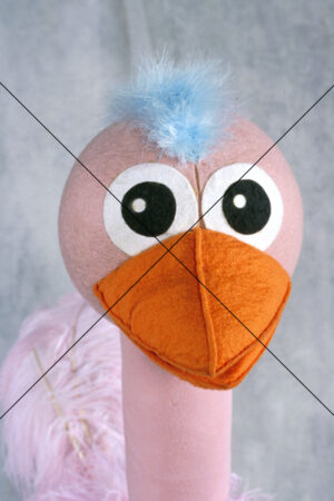 Ossie Ostrich Puppet Face Close Up Photo Print 6" x 4"