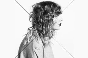 Taylor Swift Side Profile in Wavy Hair Photo Print 6" x 4"