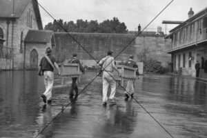 Parramatta Gaol Prisoners Carrying Beds Photo Print 6" x 4"