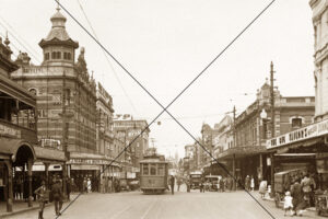 Murray Street Perth WA c.1927 Historic Tram Scene Photo Print 6" x 4"