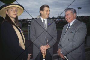 Jeff Kennett, Daughter Amy and Bart Cummings, Victoria Derby Day 1994 6" x 4" Photo Print