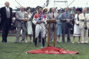 Jockey Harry White With Melbourne Cup Trophy, 1978 6" x 4" Photo Print