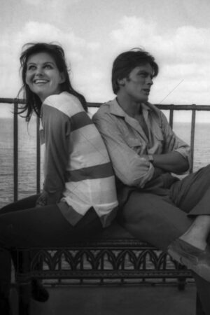 Claudia Cardinale & Alain Delon Sitting Photo Print 6" x 4"