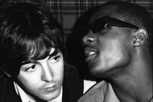 Paul McCartney & Stevie Wonder 1966 Meeting 6" x 4" Photo Print